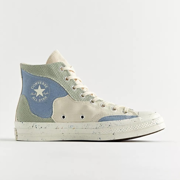 Converse Shoes - Converse Chuck 70 High Craft Mix Sneakers - Natural Summit Sage High Top Shoes